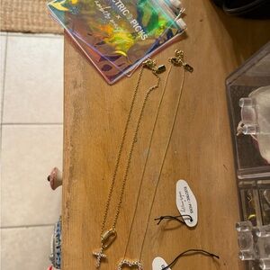 Electric Picks Gold Necklaces Set